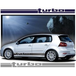 Fasce adesive auto TURBO strisce per fiancate auto tuning fascia adesiva turbo