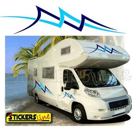 Adesivi per camper mod. Ocean adesivo camper caravan Laika Elnagh Mobilvetta Adria Hymer Hobby Arca ecc