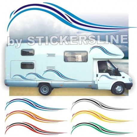 Adesivi camper kit camper decalcomanie camper WAVE
