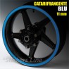 Strisce adesive cerchi moto BLU CATARIFRANGENTE™ 11mm rinfrangenti riflettenti