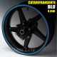 Strisce adesive cerchi moto BLU CATARIFRANGENTE™ 4mm rinfrangenti riflettenti