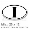 desivo ITALIA di Identificazione Nazione Residenza per Auto cm 15 x 9