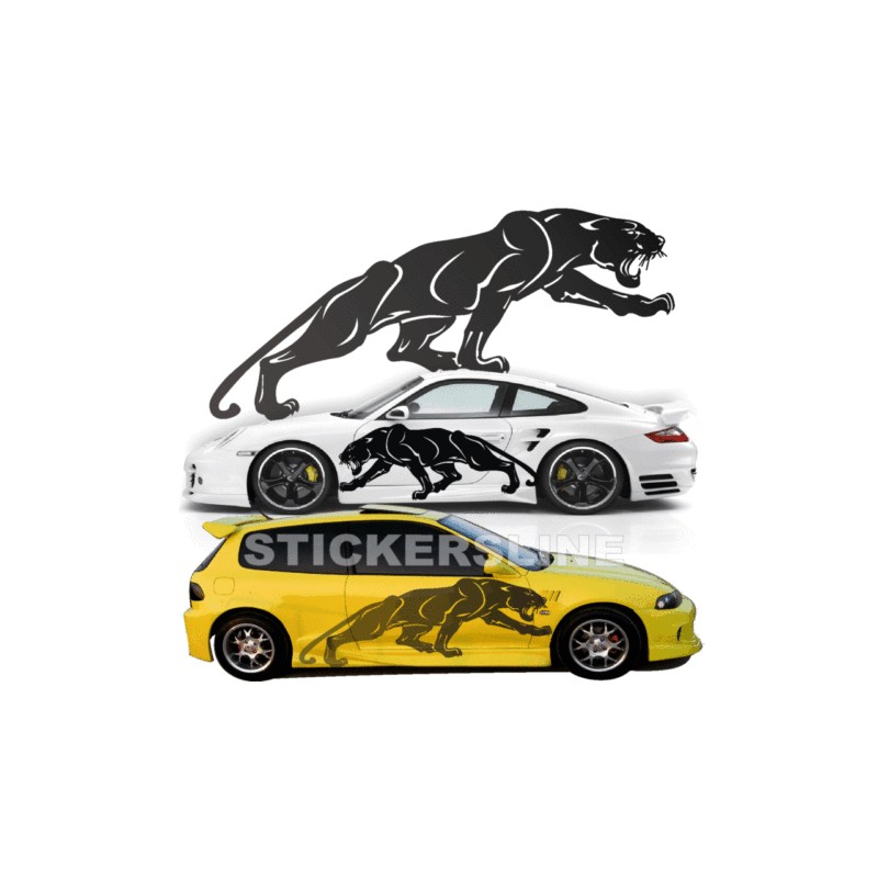 Adesivi auto tuning stickers decalcomanie TIGER cofano - Stickers Line