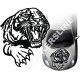 Adesivi auto tuning stickers decalcomanie TIGER cofano