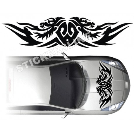 Adesivi auto tuning DRAGO 2 cofano car stickers dragon