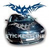 Adesivi DRAGO adesivi auto car stickers DRAGO 4 cofano