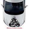 Fiamme adesive Adesivi cofano auto tuning Fiamma 2 COFANO car stickers decals