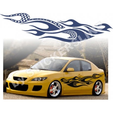 Fiamme adesive Adesivi fiamme auto tuning Fiamma 9 RACING car stickers decals