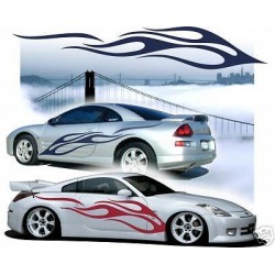 Fiamme adesive Adesivi fiamme auto tuning Fiamma 10 FIANCATE car stickers decals