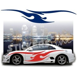 Fiamme adesive Adesivi fiamme auto tuning Fiamma 12 FIANCATE car stickers decals