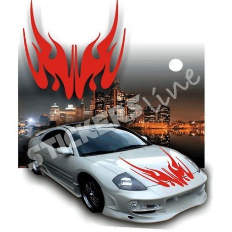 Fiamme adesive Adesivi fiamme auto tuning Fiamma 12 COFANO car stickers decal