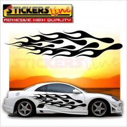 Adesivi fiamme adesivo fiamma auto tuning decalcomanie car stickers Fiamma 15