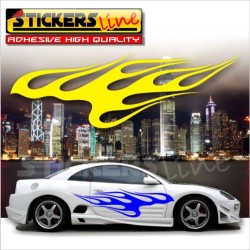 Adesivi fiamme adesivo fiamma auto tuning decalcomanie car stickers Fiamma 16