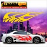 Adesivi fiamme adesivo fiamma auto tuning decalcomanie car stickers Fiamma 17