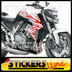 adesivi moto Fiamme adesive per moto 1 flame stickers