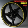 Strisce adesive cerchi moto GIALLO CATARIFRANGENTE™ 4mm rinfrangenti riflettenti