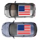Adesivo tetto auto bandiera AMERICANA adesivi capote fuoristrada MIS. media