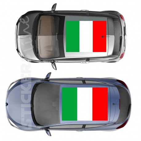 Adesivo tetto auto bandiera ITALIANA adesivi capote fuoristrada MIS. media