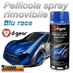 Vernice removibile BLU RACE 400ml Pellicola spray wrapping cerchi auto moto