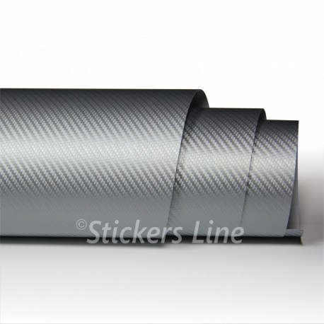 Pellicola carbonio silver EASY 3d adesivo car wrapping auto moto