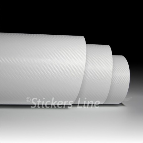 Pellicola carbonio bianco EASY 3d adesivo car wrapping auto moto