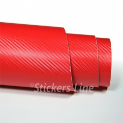 Pellicola carbonio rosso EASY 3d adesivo car wrapping auto moto