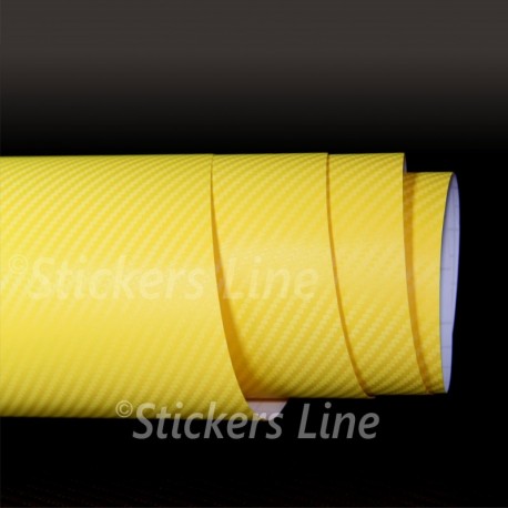 Pellicola carbonio giallo EASY 3d adesivo car wrapping auto moto