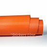 Pellicola carbonio arancio EASY 3d adesivo car wrapping auto moto