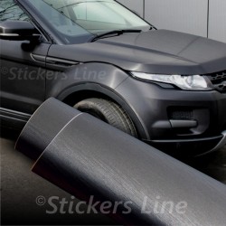 Pellicola adesiva acciaio nero spazzolato EASY 3d adesivo metallico car wrapping auto moto camion