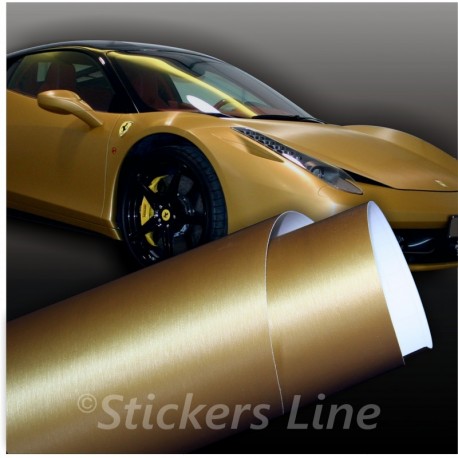 Pellicola adesiva oro spazzolato EASY 3d adesivo metallico car wrapping auto moto camion
