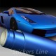 Pellicola adesiva blu opaco EASY adesivo cromo metal car wrapping auto moto camion
