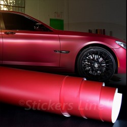 Pellicola adesiva rosso opaco EASY adesivo cromo metal car wrapping auto moto camion