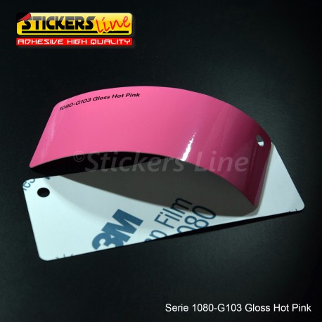 Pellicola adesiva 3M rosa lucido serie 1080 cod. G103 adesivo cast film gloss pink car wrapping auto moto