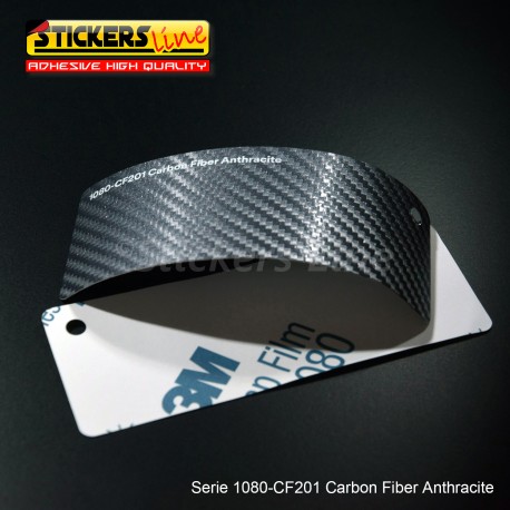Pellicola adesiva 3M carbonio antracite serie 1080 cod. CF201 adesivo cast carbon car wrapping auto moto