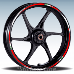 Adesivi ruote moto strisce cerchi HONDA CBR500R CBR 500R wheels stickers Rac3