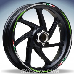 Adesivi ruote moto strisce cerchi KAWASAKI NINJA H2 H2R stickers wheels Racing 4