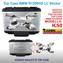 Adesivi BMW WORLD stampe borse alluminio valigie R1200GS Adventure bags stickers