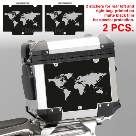 Adesivi BMW BUSSOLA borse valigie R1200 R1250GS adventure rosa dei venti bags stickers