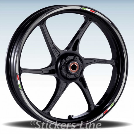 Adesivi ruote moto strisce cerchi Kawasaki VERSYS-X 300 (17+19 Pollici) Rac. 3