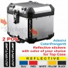 2 Adesivi Catarifrangenti Valigie BMW R1200 R1250GS Top Case ADVENTURE Reflective #