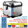 2 Adesivi Catarifrangenti Valigie BMW R1200 R1250GS TOP CASE ADV Motorrad Reflective #