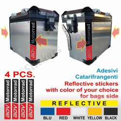 4 Adesivi Catarifrangenti Valigie BMW R1200GS R1250 ADV Motorrad Reflective # #