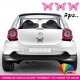 Kit 3 adesivi FARFALLE auto casco moto scooter decal vinyl Mod.8 Butterfly