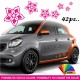 Kit 45 adesivi Fiori auto moto scooter M17 decal vinyl fiore flower car stickers