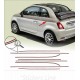 Adesivi Fiat 500 sessantesimo anniversario strisce adesive 500C 60tesimo 60°