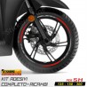 Adesivi Cerchi Honda SH 125 150 300 strisce adesive ruote GRIGIO ROSSO Racing 3