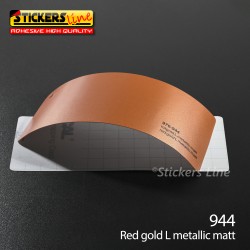 Pellicola adesiva rosso oro metallizzato opaco serie 970 cod. 944 adesivo cast film red cast car wrapping auto moto