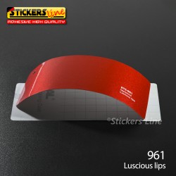 Pellicola adesiva rosso metallizzato lucido serie 970 cod. 961 adesivo cast film luscious lips cast car wrapping auto moto