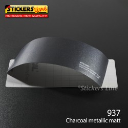 Pellicola adesiva carbone metallizzato opaco serie 970 cod. 937 adesivo cast film charcoal cast car wrapping auto moto