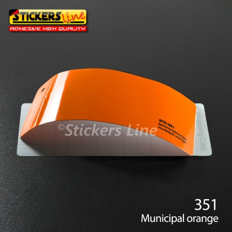 Pellicola adesiva Oracal arancione lucido serie 970 cod. 351 adesivo cast film gloss municipal orange car wrapping auto moto